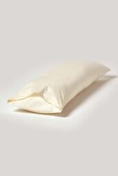 Homescapes Egyptian Cotton Housewife Body Pillowcase 200 TC in Cream - thumbnail 3