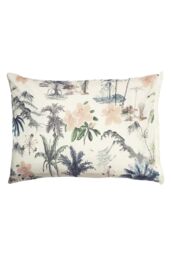 Linen House Luana Floral Fringed Pillowcase Set - thumbnail 1