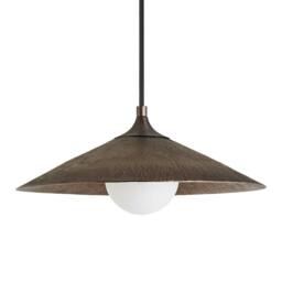 Industville Flume Pendant Light - 17 Inch in Bronze - Size: 17 inches - thumbnail 1