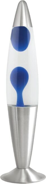 "Trendi 16"" Blue Wax Motion Lamp with Aluminum Base - Size: 16 inches" - image 1