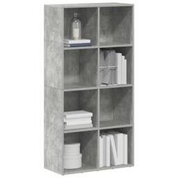 Berkfield Home Classic Book Cabinet/Sideboard Concrete Grey 66x30x130 cm Enginee - Size: 66 x 30 x 130 cm - thumbnail 1