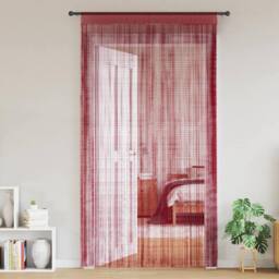 Berkfield Home String Curtains 2 pcs 100x250 cm Burgundy