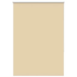 Berkfield Home Roller Blind Blackout Beige 95x130 cm Fabric Width 90.7 cm Polyester - thumbnail 1