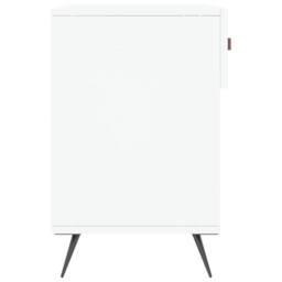Berkfield Home Shoe Bench White 102x35x55 cm Engineered Wood - Size: 102 x 35 x 55 cm - thumbnail 7