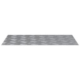 Berkfield Home Stair Treads Metallic Silver Aluminium 70 x 40 x 0.3 cm Non-slip - Size: Medium - thumbnail 3
