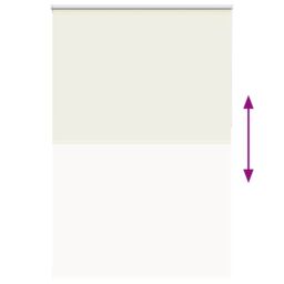 Berkfield Home Roller Blind Blackout Off-White 160x230 cm Fabric Width 156.6 cm Polyester in White - thumbnail 5