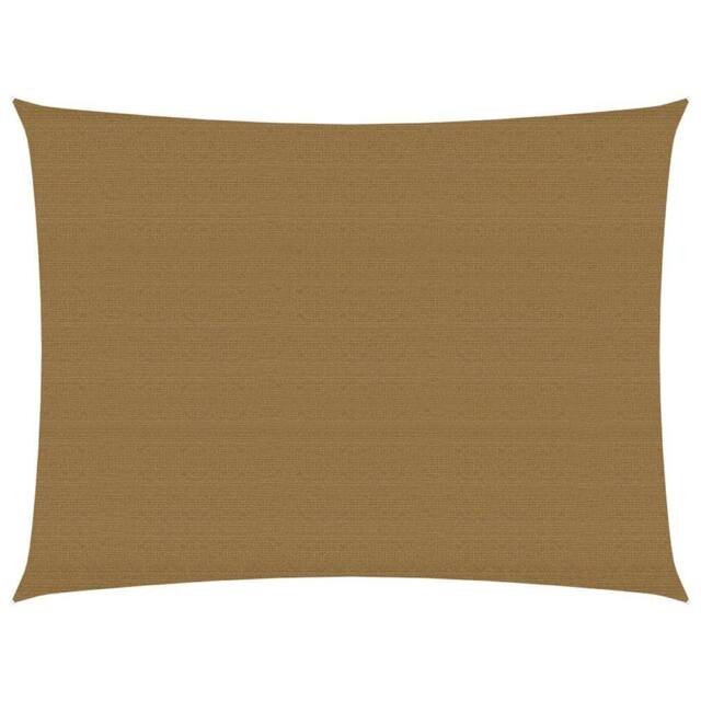 Berkfield Home Sunshade Sail 160 g/m ² Taupe 3.5x4.5 m HDPE in Beige - image 1