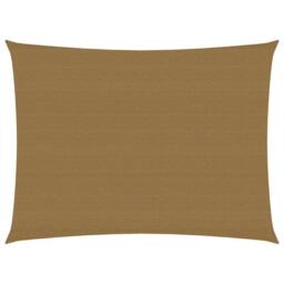 Berkfield Home Sunshade Sail 160 g/m ² Taupe 3.5x4.5 m HDPE in Beige - thumbnail 1
