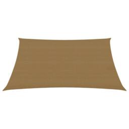 Berkfield Home Sunshade Sail 160 g/m ² Taupe 3.5x4.5 m HDPE in Beige - thumbnail 2