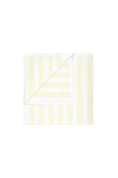Blomus ARTO Bath Towel with Wide Stripes - White/Transparent Yellow in White