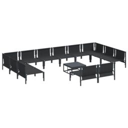 Berkfield Home Garden Sofa Set 13 pcs Anthracite Steel - thumbnail 6