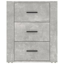 Berkfield Home Bedside Cabinet Concrete Grey 50x36x60 cm Engineered Wood - Size: 50 x 36 x 60 cm - thumbnail 6