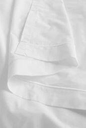 Soak&Sleep White 200TC Egyptian Cotton Flat Sheet - Size: Single - thumbnail 3