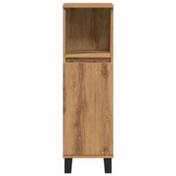 Berkfield Home Bathroom Cabinet Artisan Oak 30x30x100 cm Engineered Wood in Brown - Size: 30 x 30 x 100 cm - thumbnail 4