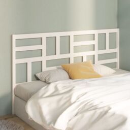 Berkfield Home Bed Headboard White 186x4x104 cm Solid Wood Pine - Size: 186 x 4 x 104 cm - thumbnail 3