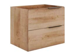 Vente-unique Wall-Hung Vanity Unit - Light Natural - 60 Cm - NISAYA in Light Oak - thumbnail 5