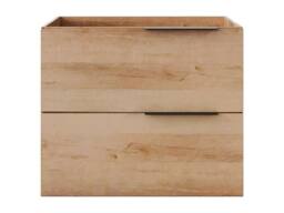 Vente-unique Wall-Hung Vanity Unit - Light Natural - 60 Cm - NISAYA in Light Oak - thumbnail 4