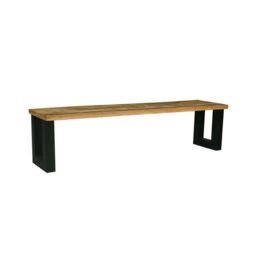 Jaipur Furniture Ltd Induse Bench - Mango Wood/Iron - L44 x W140 x H45 cm - Mango PP Saw Finish in Brown - thumbnail 2