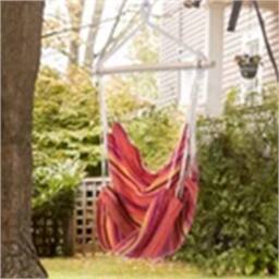Nordara Outsunny Garden Hammock Chair in Red - Size: 100 cm - thumbnail 1