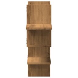 Berkfield Home Wall Shelf Artisian Oak 124.5x18x60.5 cm Engineered Wood in Brown - thumbnail 5