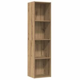 Berkfield Home Classic Book Cabinet/TV Cabinet Old Wood 36x30x143cm Engineered Wood in Brown - Size: 36 x 30 x 143 cm - thumbnail 3