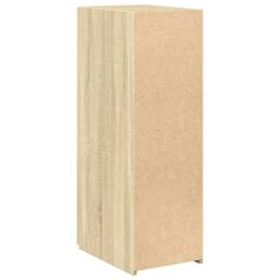 Berkfield Home Sideboard Sonoma Oak 30x42.5x93 cm Engineered Wood in Light Brown - thumbnail 6