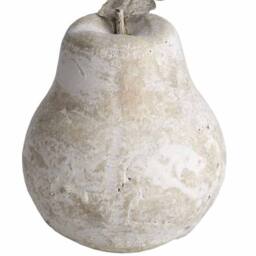 Lemon Pavilion Furniture and Decor Pear (Small) - Stone - L13 x W13 x H16 cm - Cream in Beige - thumbnail 2
