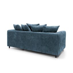 Abakus Direct Harriet Crushed Chenille 3 Seater Sofa in Dark Blue - thumbnail 3