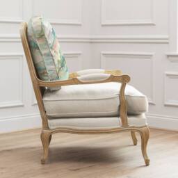 Voyage Maison Russet Shores Printed Florence Chair in Light Oak - thumbnail 3