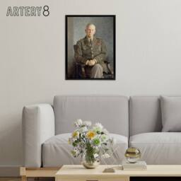 "Artery8 Thomas Edgar Stephens George C Marshall Framed Canvas Wall Art Print - Size: W12"" x H16""" - thumbnail 3