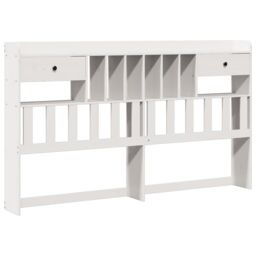 Berkfield Home Bookcase Bed without Mattress White 180x200 cm Super King Solid Wood Pine - thumbnail 6