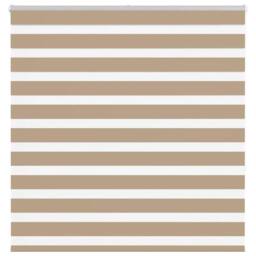 Berkfield Home Zebra Blind Sand Brown 145x150 cm Fabric Width 140.9 cm Polyester in Tan