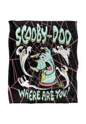 Warner Brothers Scooby Doo Officially Licensed Silky Touch Super Soft Throw Blanket 152 x 127 cm in White - thumbnail 1