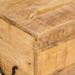 Berkfield Home Storage Box 39x28x31 cm Solid Wood Mango in Brown - Size: 39 x 28 x 31 cm - thumbnail 5