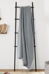 OHS Wholesale 10 Pack Plain Fleece Blanket Sofa Throw Joblot in Silver - Size: 120 cm x 150 cm