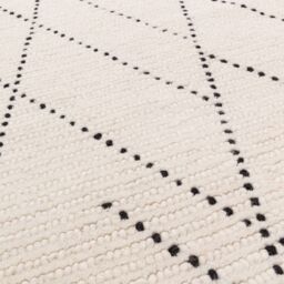 The Rug Shop UK Cream Modern Wool Easy to clean Hand Made Geometric Area Rug - Size: 200 cm x 290 cm - thumbnail 3