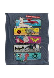 Warner Brothers Dc League Of Super Pets Officially Licensed Silky Touch Super Soft Throw Blanket 152 x 127 cm in White - thumbnail 1