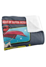 Warner Brothers Dc League Of Super Pets Officially Licensed Silky Touch Super Soft Throw Blanket 152 x 127 cm in White - thumbnail 3