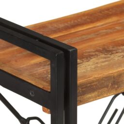 Berkfield Home 3-Tier Bookcase 60x30x80 cm Solid Reclaimed Wood - Size: 60 x 30 x 80 cm - thumbnail 3