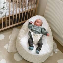 rucomfy Beanbags rucomfy Snug Gaga Baby Bean Bag - Soft & Supportive Newborn Seat in Cream - thumbnail 2