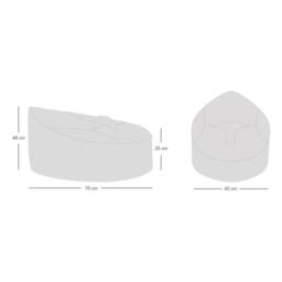 rucomfy Beanbags rucomfy Snug Gaga Baby Bean Bag - Soft & Supportive Newborn Seat in Cream - thumbnail 5