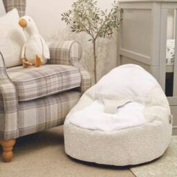 rucomfy Beanbags rucomfy Snug Gaga Baby Bean Bag - Soft & Supportive Newborn Seat in Cream