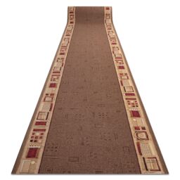 RugsX Anti-Slip Jena Runner in Brown - Size: 100 cm x 470 cm - thumbnail 1