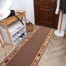 RugsX Anti-Slip Jena Runner in Brown - Size: 100 cm x 470 cm - thumbnail 4
