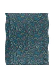 Warner Brothers Harry Potter Magical Pattern Blanket 152 x 127 cm in White - thumbnail 1