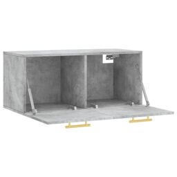 Berkfield Home Wall Cabinet Concrete Grey 80x36.5x35 cm Engineered Wood - thumbnail 6