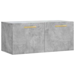 Berkfield Home Wall Cabinet Concrete Grey 80x36.5x35 cm Engineered Wood - thumbnail 2