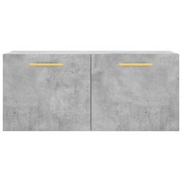 Berkfield Home Wall Cabinet Concrete Grey 80x36.5x35 cm Engineered Wood - thumbnail 5
