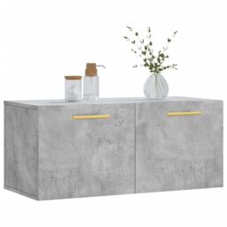 Berkfield Home Wall Cabinet Concrete Grey 80x36.5x35 cm Engineered Wood - thumbnail 3