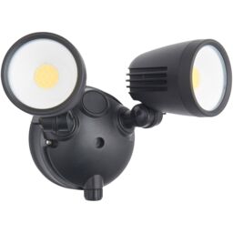 Loops Twin Light Outdoor Adjustable Spot Light - 2 x 10W CCT LED Module - Matt Black - thumbnail 3